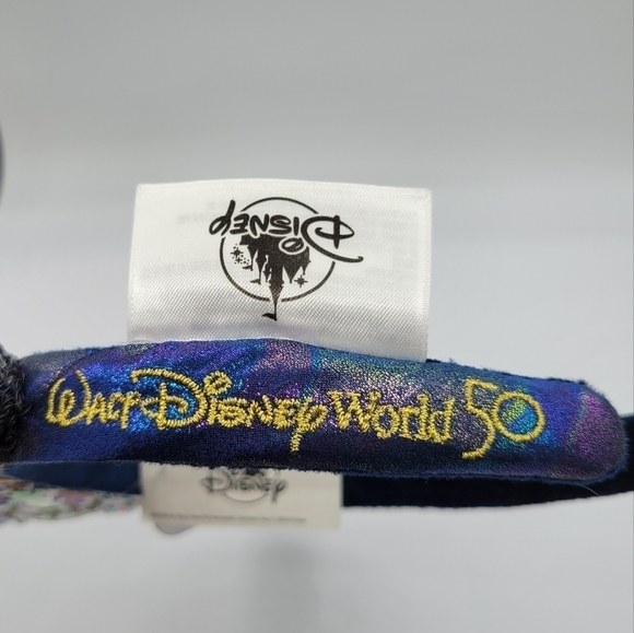 Disney World 50th Anniversary Gold Bow Minnie Mouse Ears - Picture 3 of 5